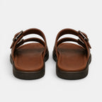 Buckle Strap Leather Sandals
