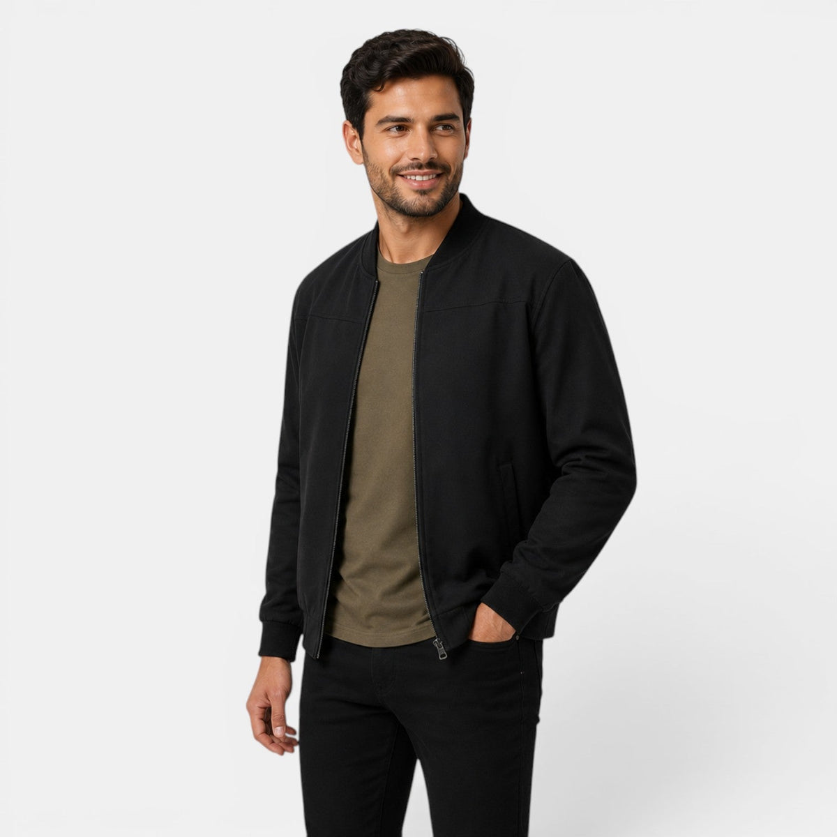 Men's Lightweight Bomber Jacket for Everyday Wear - Secranzo