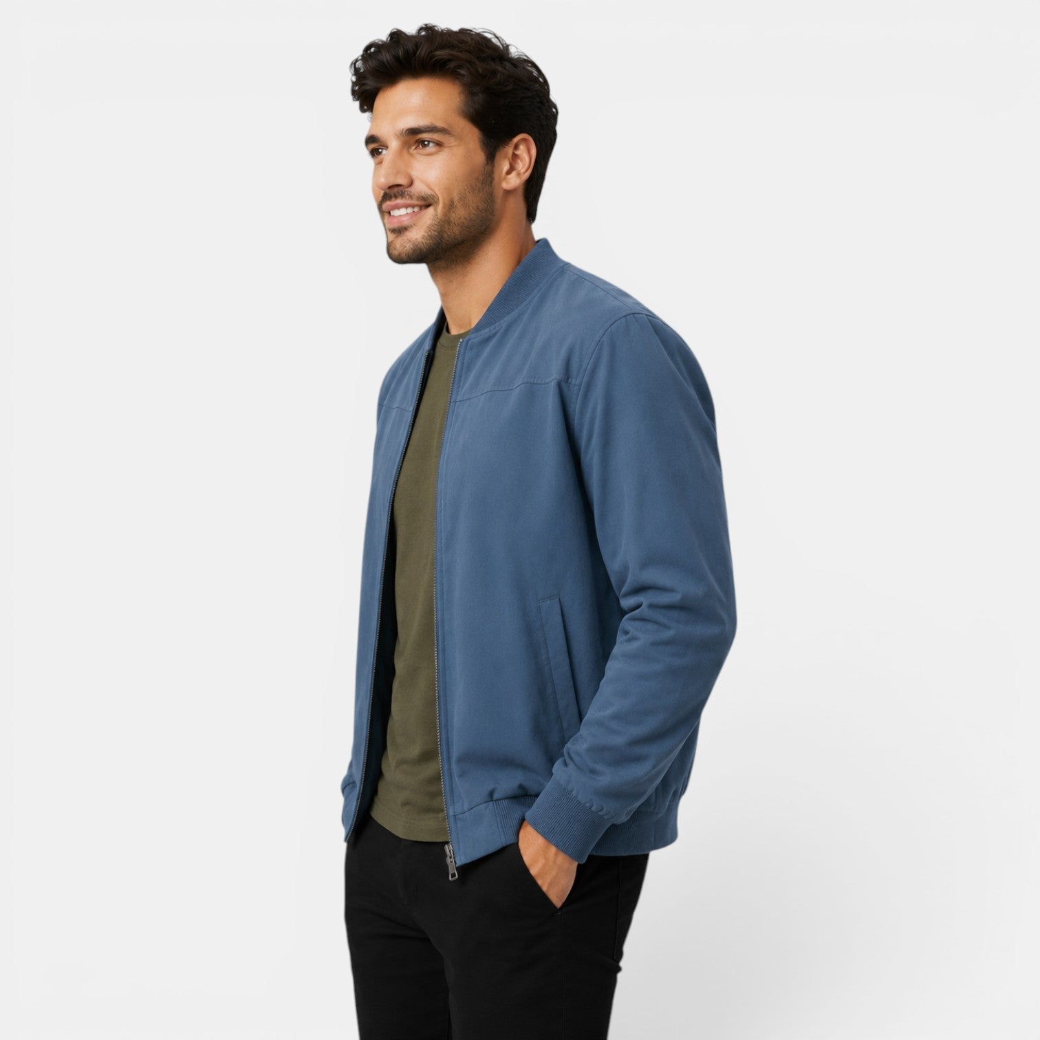 Men's Lightweight Bomber Jacket for Everyday Wear - Secranzo