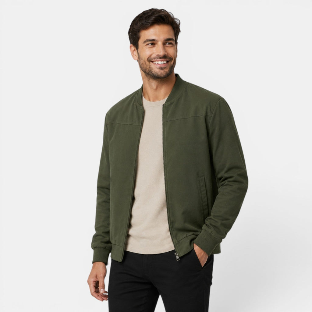 Men's Lightweight Bomber Jacket for Everyday Wear - Secranzo