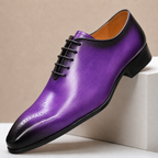 Perforated Leather Oxford Shoe