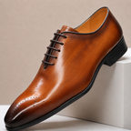 Perforated Leather Oxford Shoe