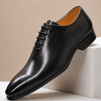Perforated Leather Oxford Shoe