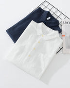 Mandarin Collar Linen Shirt