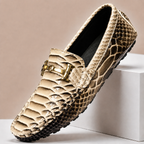 Embossed Leather Comfort Loafer