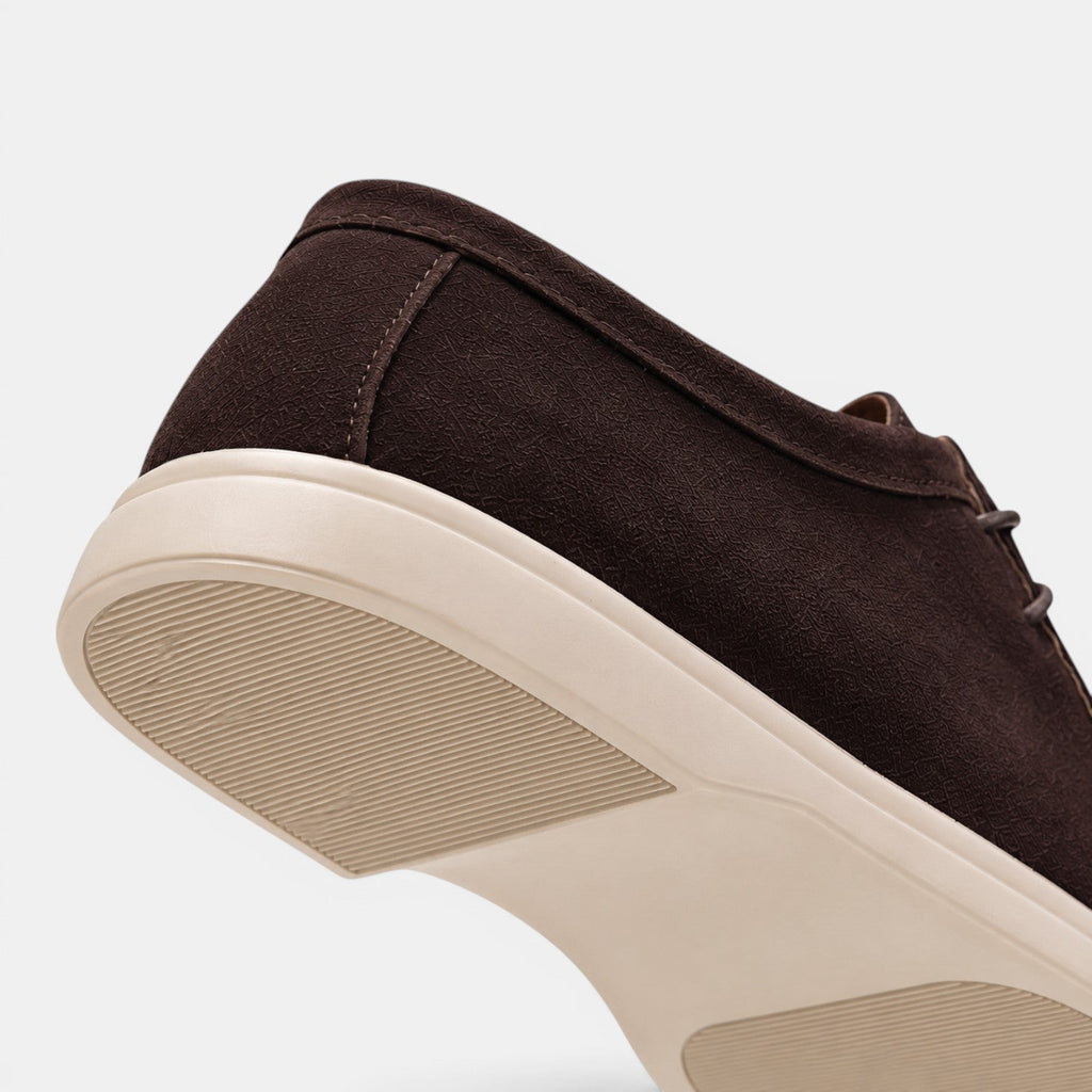 Lightweight Suede Lace-Up Office Shoe - Secranzo