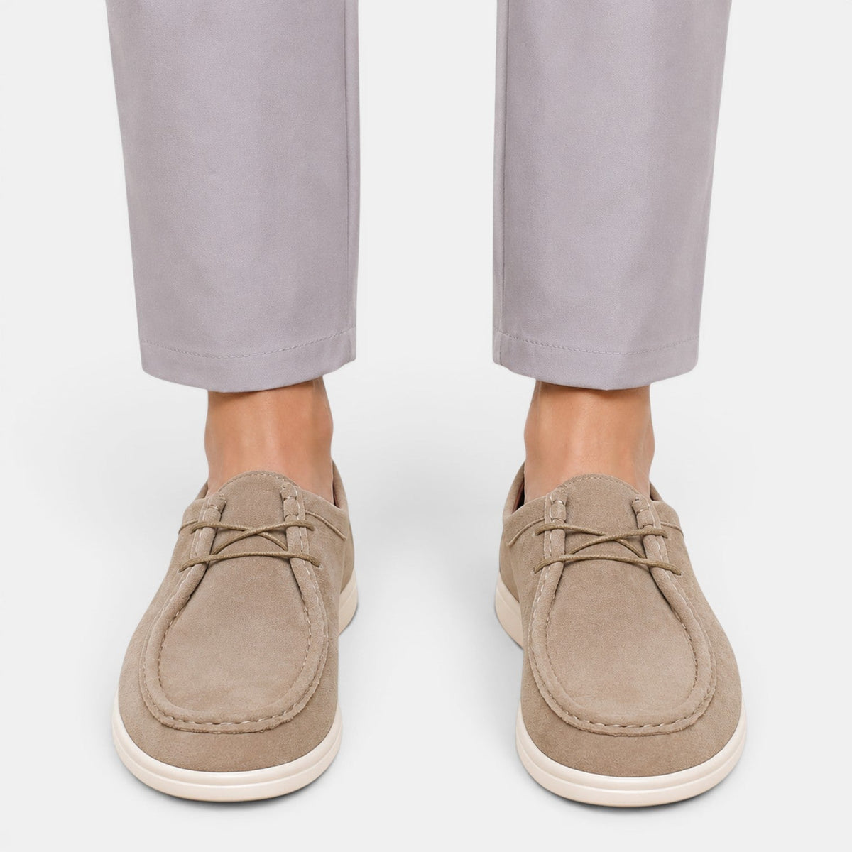 Lightweight Suede Lace-Up Office Shoe - Secranzo
