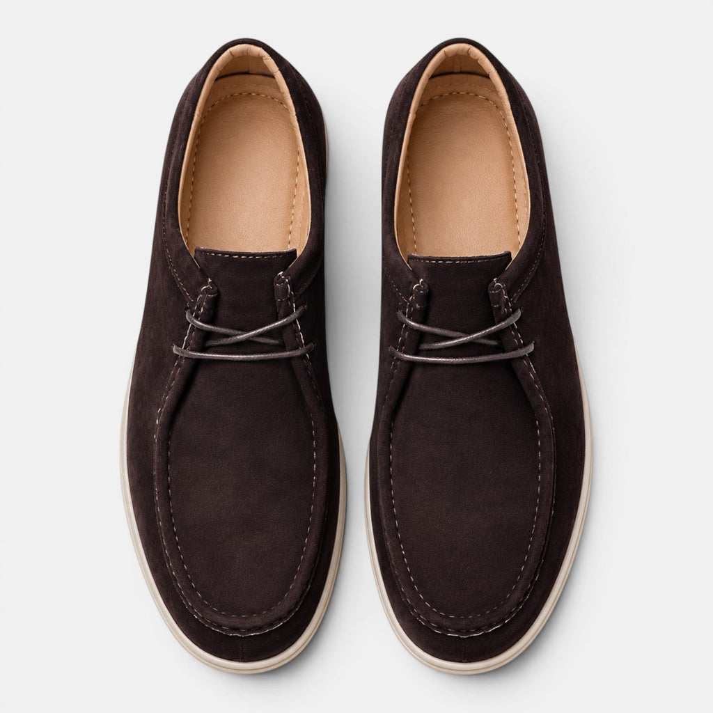 Lightweight Suede Lace-Up Office Shoe - Secranzo