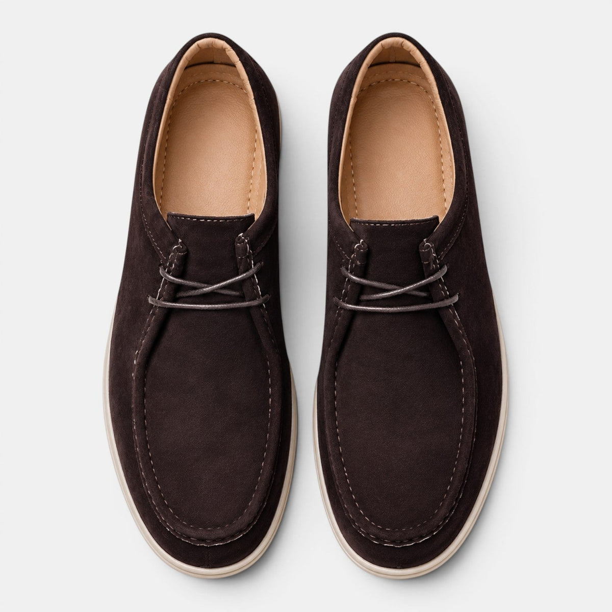 Lightweight Suede Lace-Up Office Shoe - Secranzo