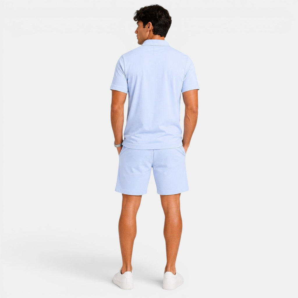 Zip Polo and Shorts Set