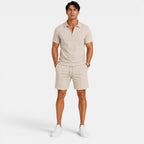 Zip Polo and Shorts Set