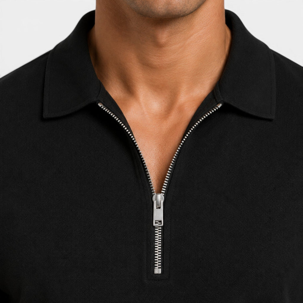 Zip Polo and Shorts Set