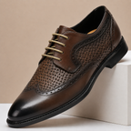 Panelled Full-Grain Leather Dress Shoe