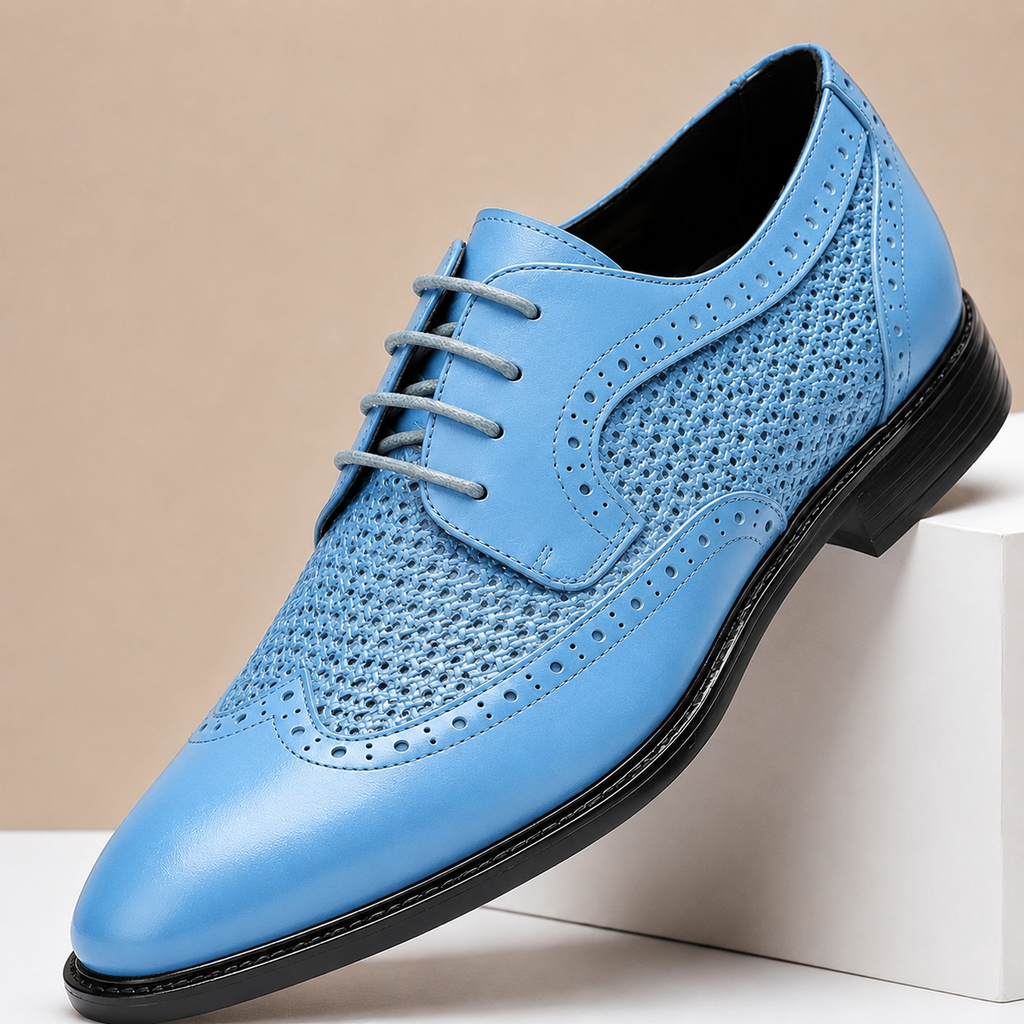 Panelled Full-Grain Leather Dress Shoe