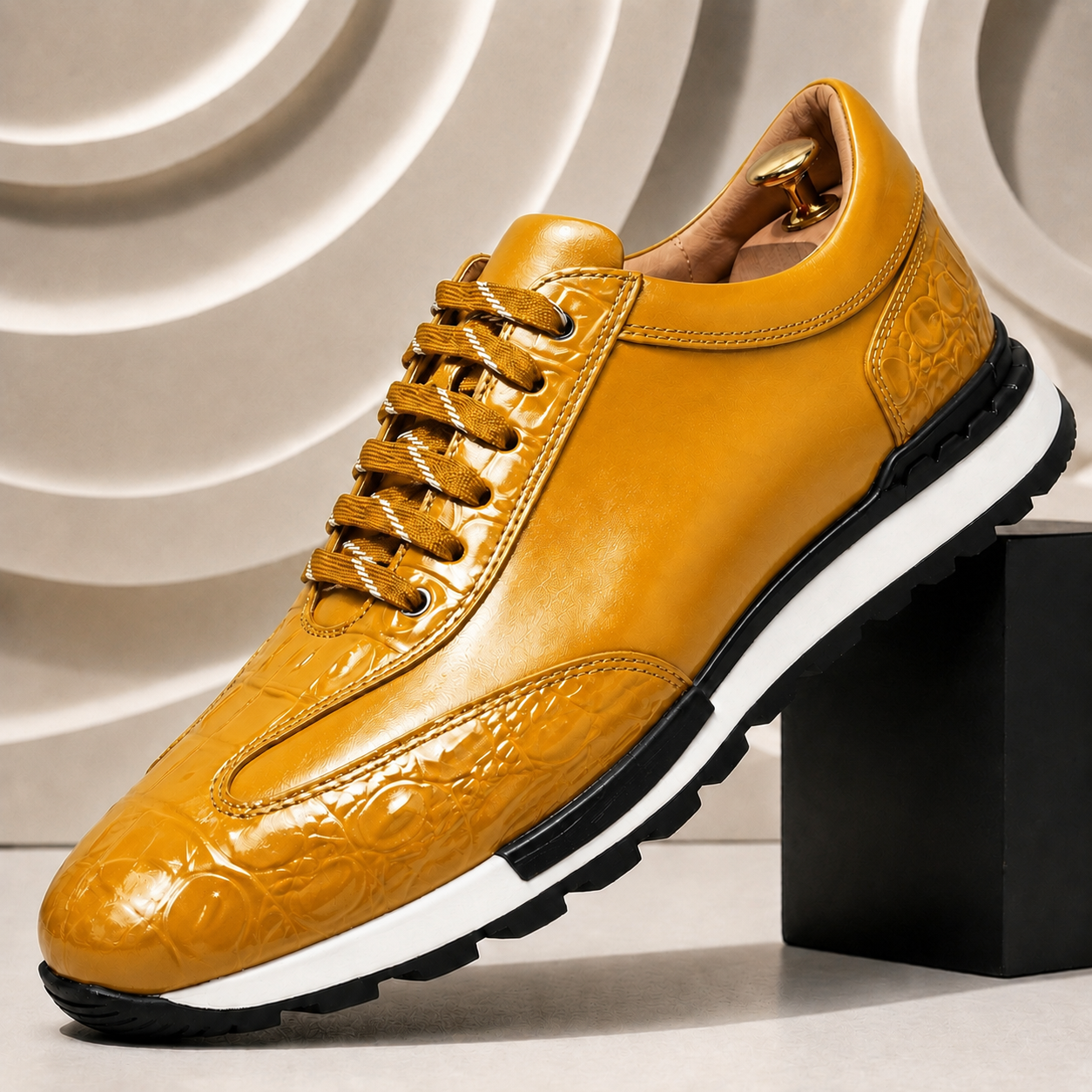 Full-Grain Leather Low-Top Sneaker