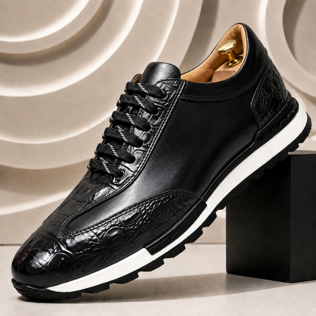 Full-Grain Leather Low-Top Sneaker