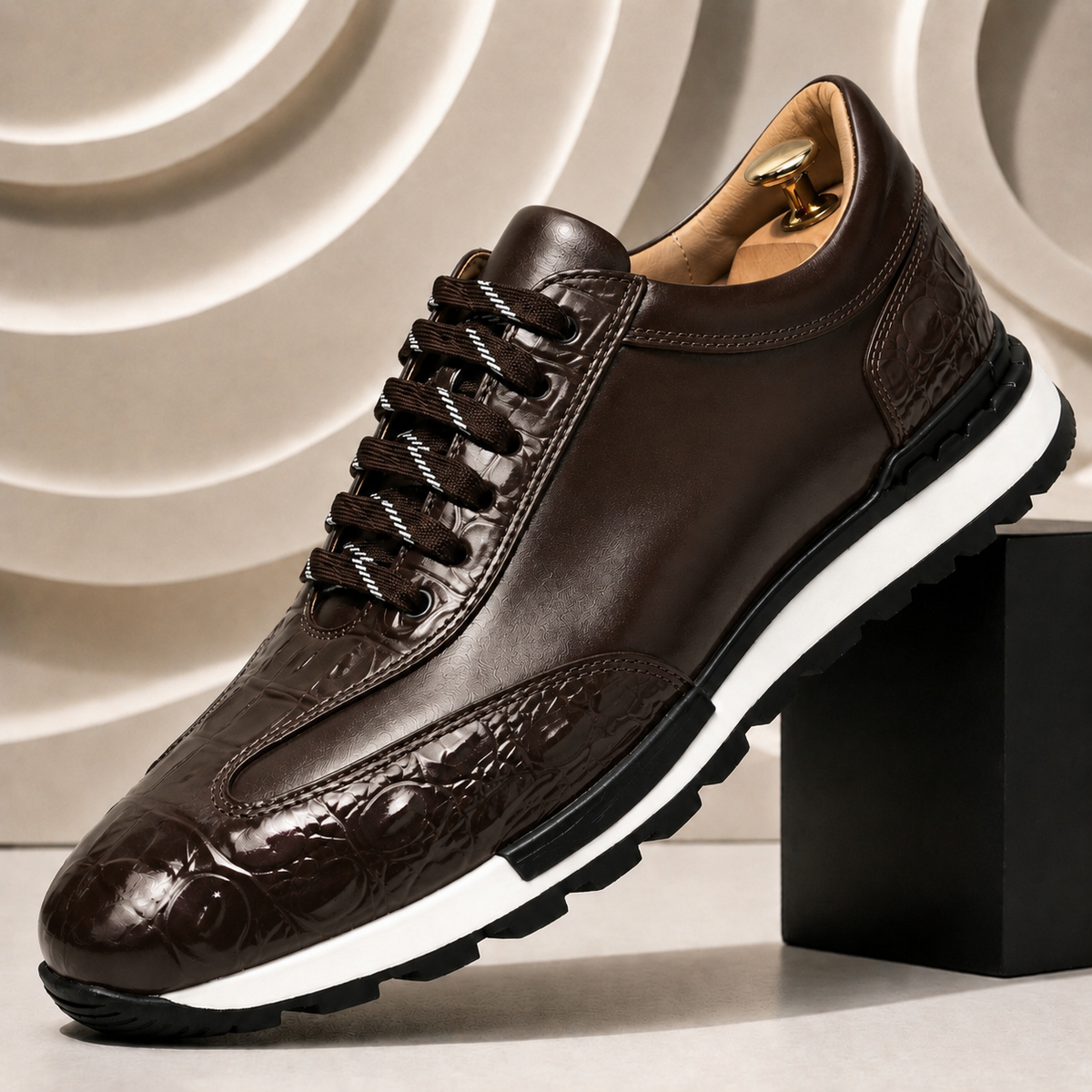 Full-Grain Leather Low-Top Sneaker