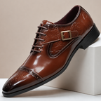Cap-Toe Leather Dress Shoes