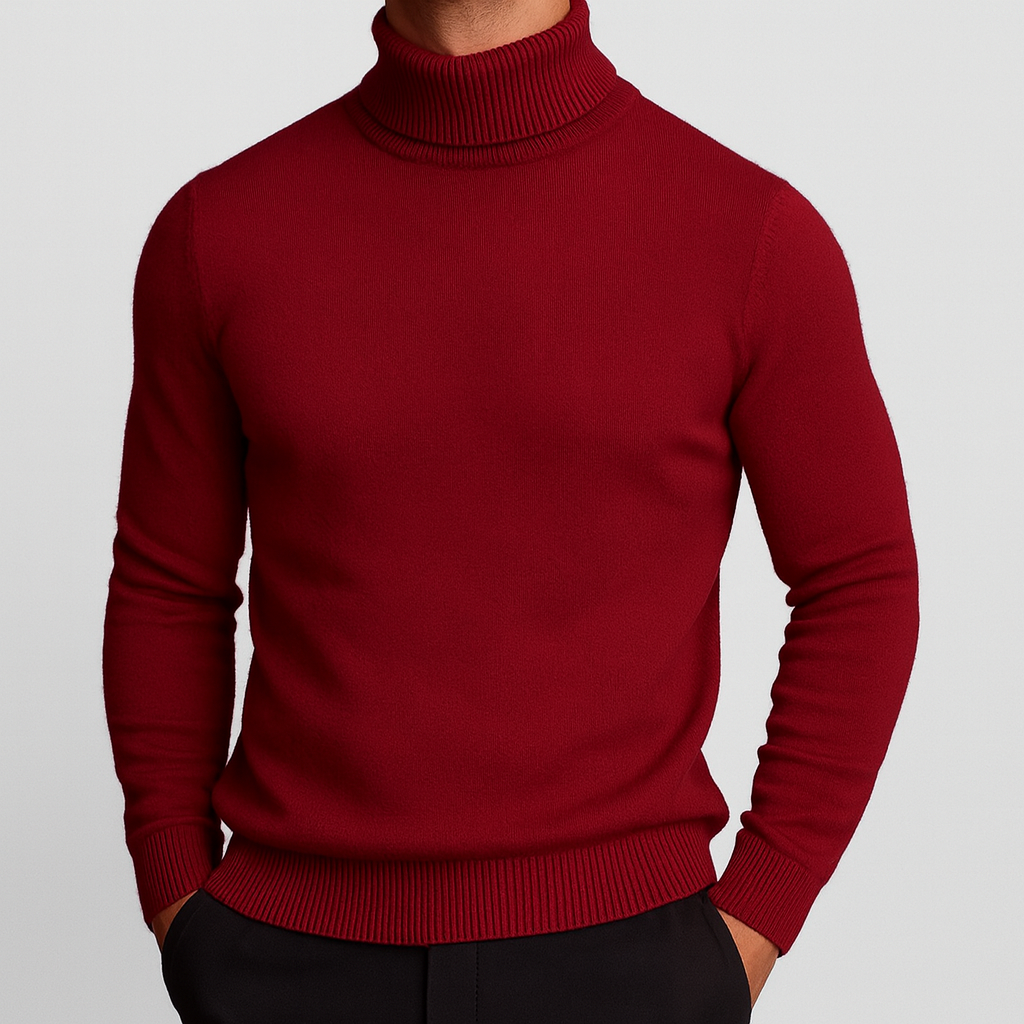 Classic Roll Neck Knit Jumper