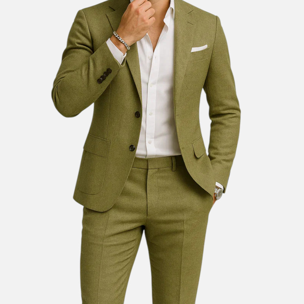 Classic Linen Two-Piece Suit