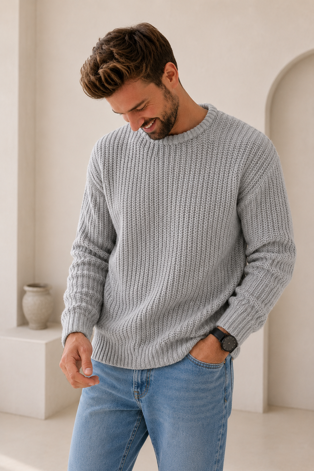 Chunky Crew Neck Jumper