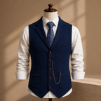 Herringbone Tweed Waistcoat