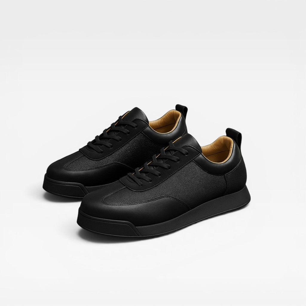 Classic Leather Lace-Up Sneakers