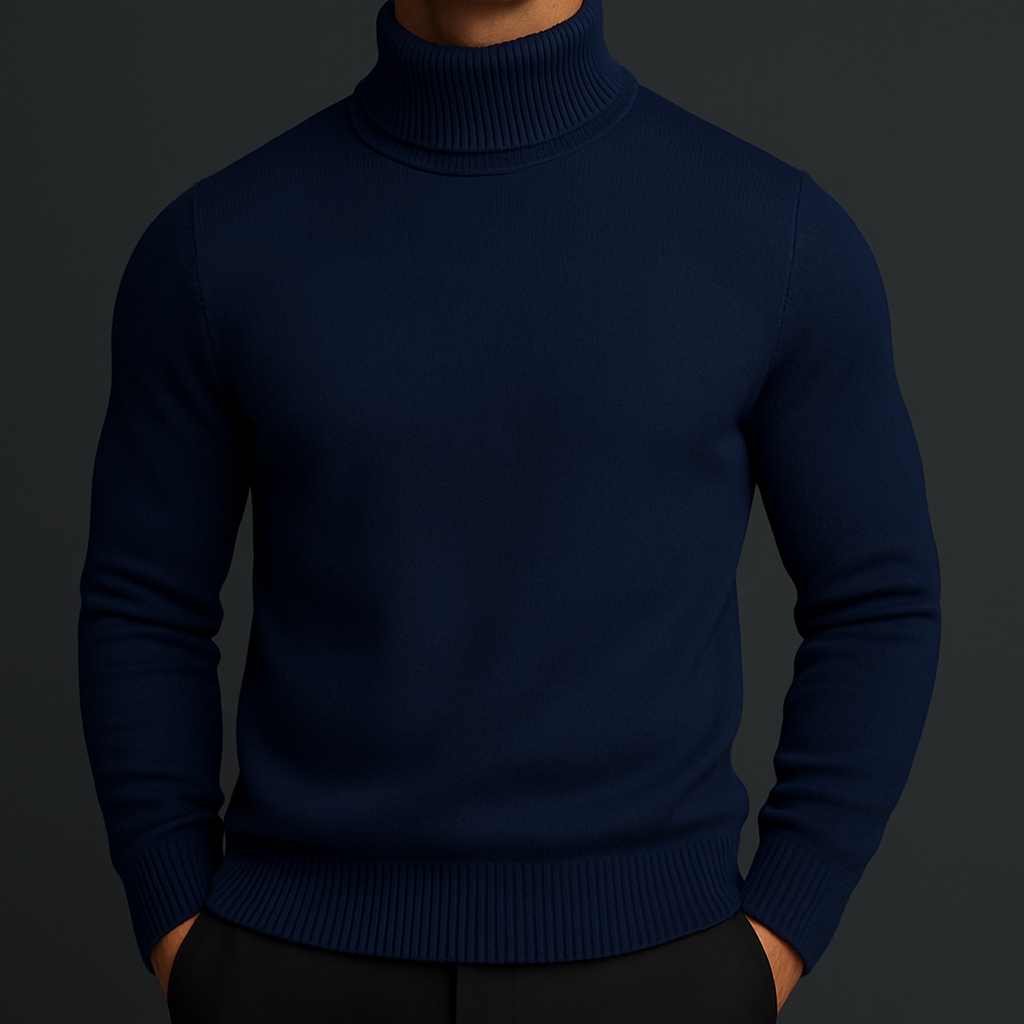 Classic Roll Neck Knit Jumper
