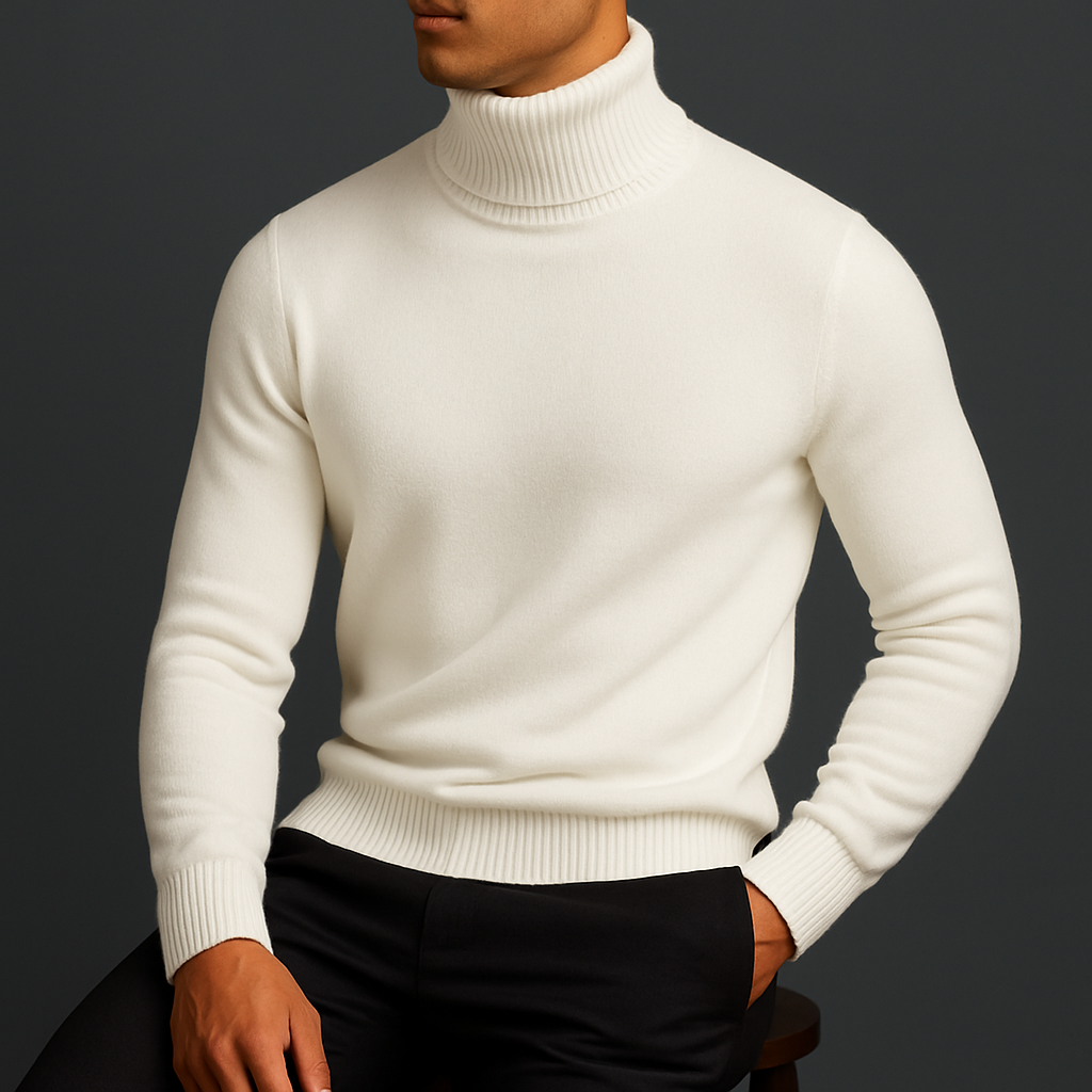 Classic Roll Neck Knit Jumper
