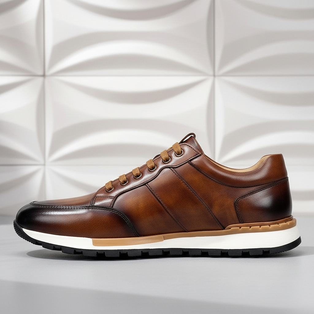 Full-Grain Leather Sneakers