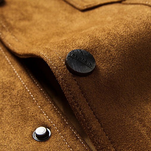 Tailored Retro Suede Jacket