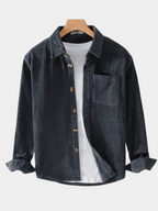 Corduroy Overshirt with Chest Pockets