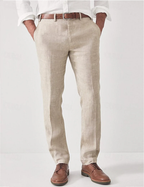 Tailored Linen Summer Trousers