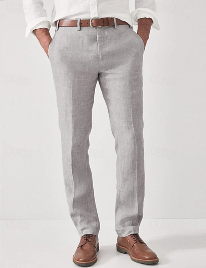 Tailored Linen Summer Trousers