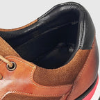 Retro Cowhide Leather Sneakers