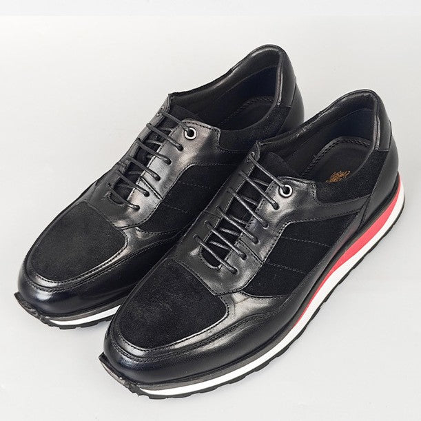 Retro Cowhide Leather Sneakers