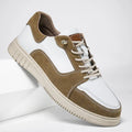 Split Leather Slip-On Sneakers