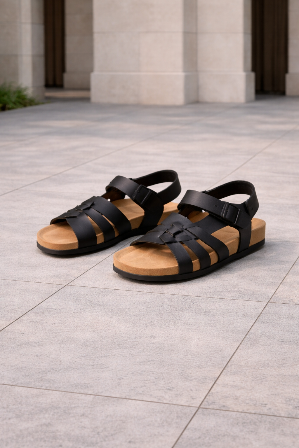 Multi-Strap Leather Sandals