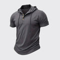 Hooded Linen-Look Henley