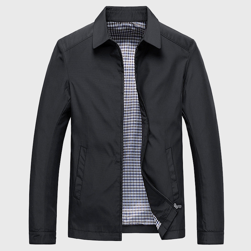 Stand Collar Zip-Through Jacket