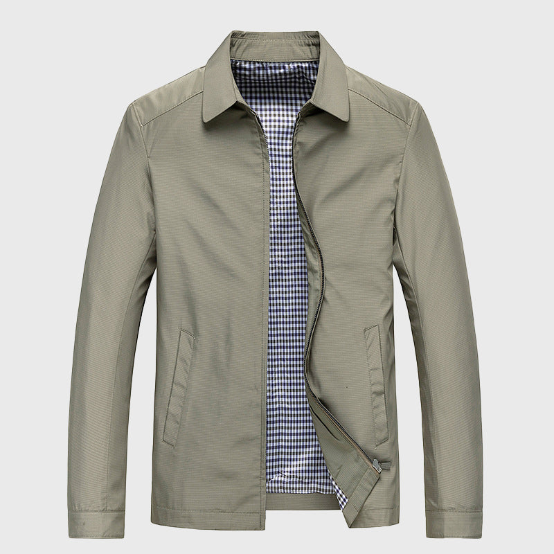 Stand Collar Zip-Through Jacket