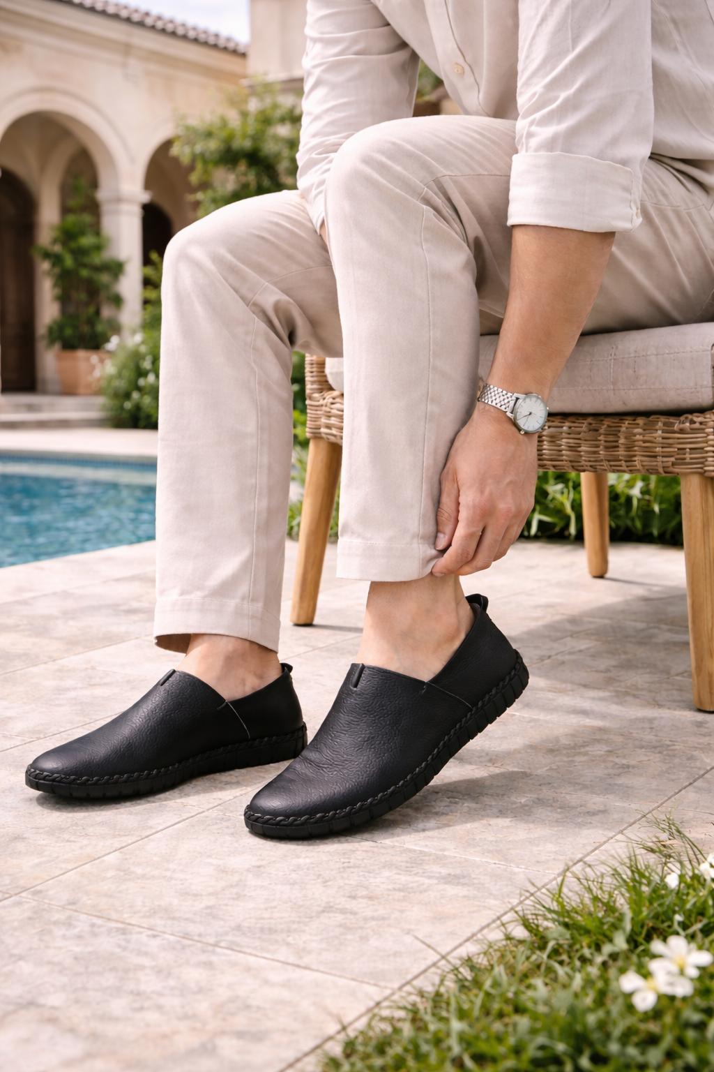 Comfort Leather Slip-On Loafers