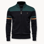 Full-Zip Cotton Knit Sweater