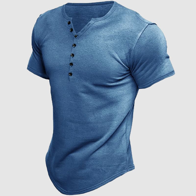 Athletic-Fit Henley T-Shirt
