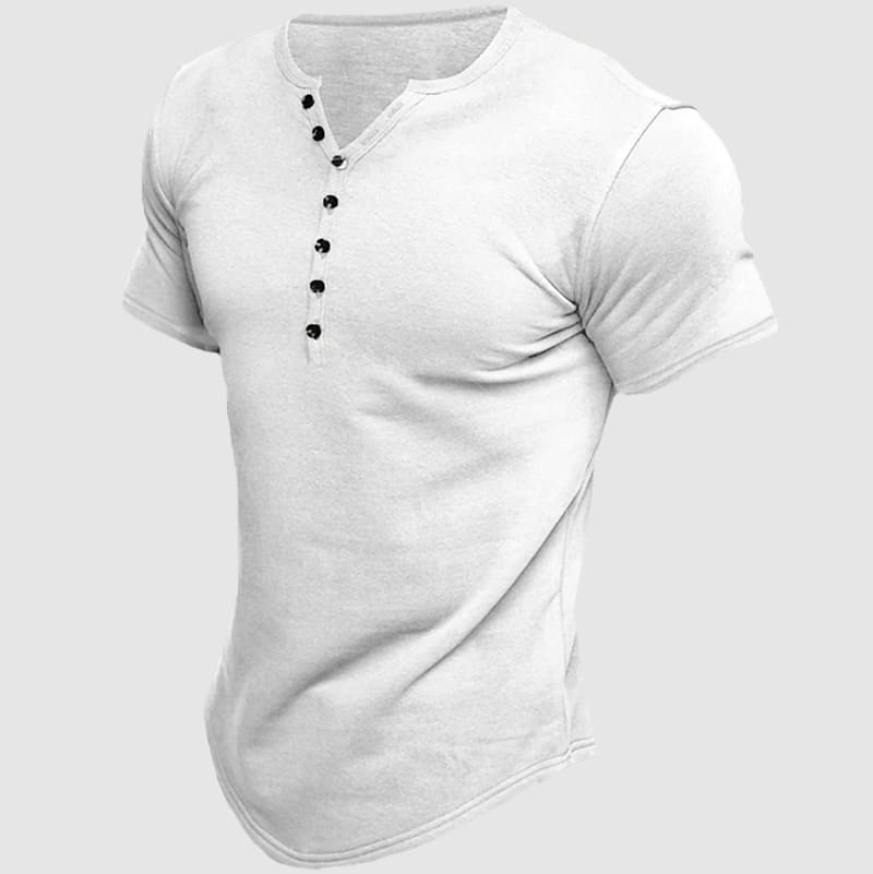 Athletic-Fit Henley T-Shirt