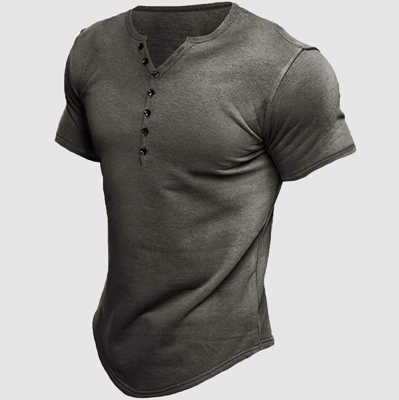 Athletic-Fit Henley T-Shirt