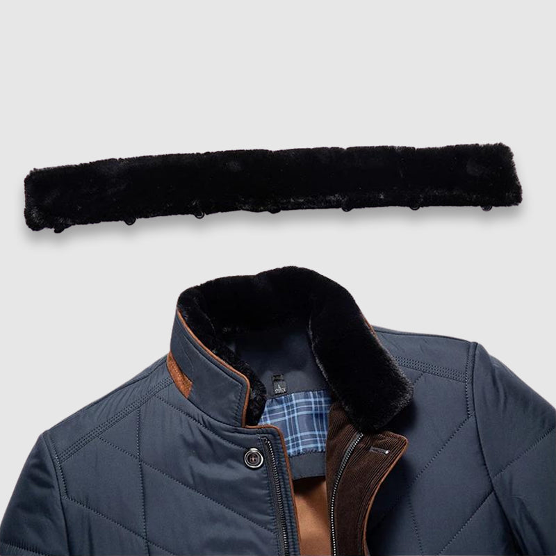 Fur-Collar Lined Winter Jacket