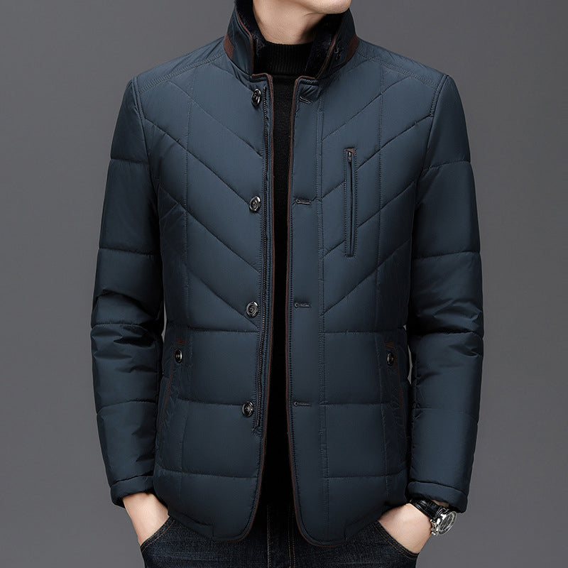 Fur-Collar Lined Winter Jacket