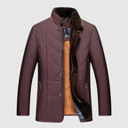 Fur-Collar Lined Winter Jacket