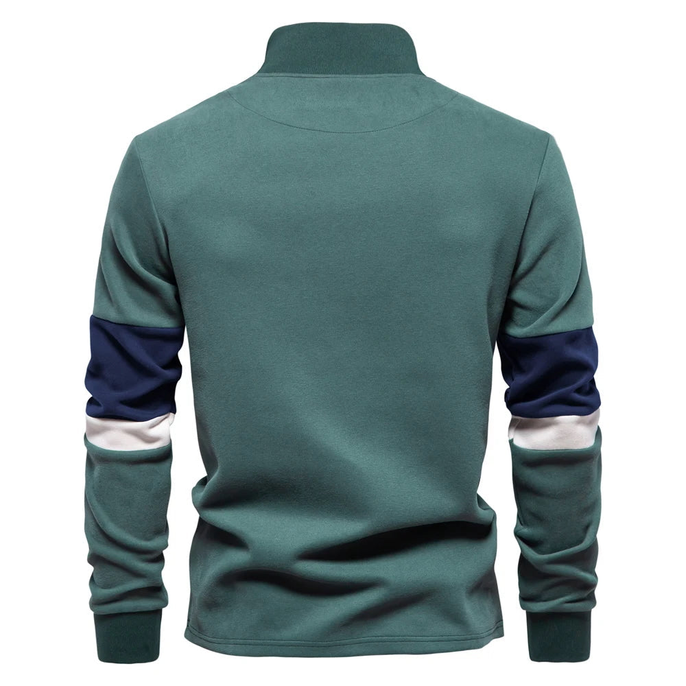 Quarter-Zip Cotton Sweater